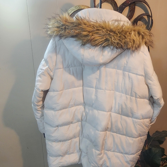 Lane Bryant Faux Fur Lined Hood Warm Winter Puffer Coat - Picture 10 of 14